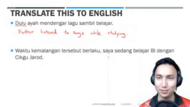 Simple Past Tense & Past Continuous Tense (Form 4 MCO English Class) смотреть онлайн