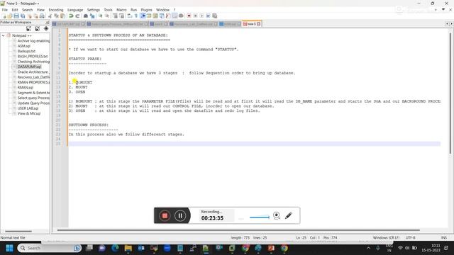 23 _ Database Startup & Shutdown Process in Oracle DBA Online Training @ravireddye-learning смотреть онлайн
