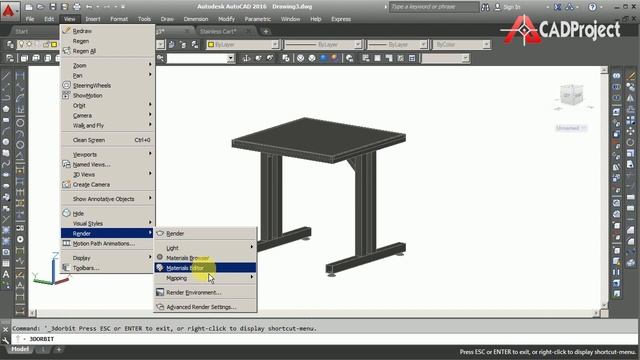 CARA RENDER DI AUTOCAD‼ смотреть онлайн