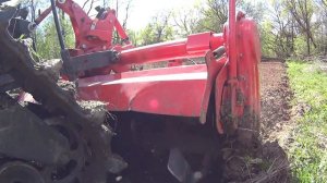 Японский гусеничный минитрактор Yanmar AC 18 с фрезой 1,7