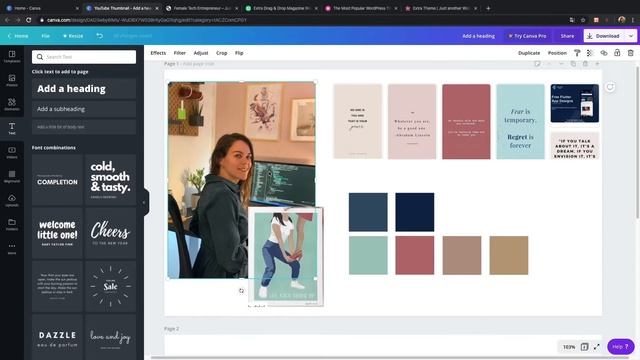 How To Find A Color Palette For Your Website | Using Canva смотреть онлайн