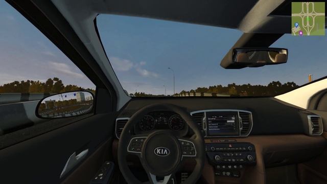 POV Driving Kia Sportage Gt-Line - City Car Driving смотреть онлайн
