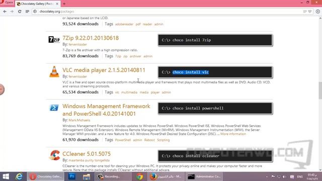 تثبيت البرامج من خلال موجه الاوامر Command Prompt مباشرة смотреть онлайн