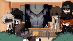 BSD react to Atsushi and Akutagawa | Akatsuhi | ? HAPPY HALLOWEEN ? |