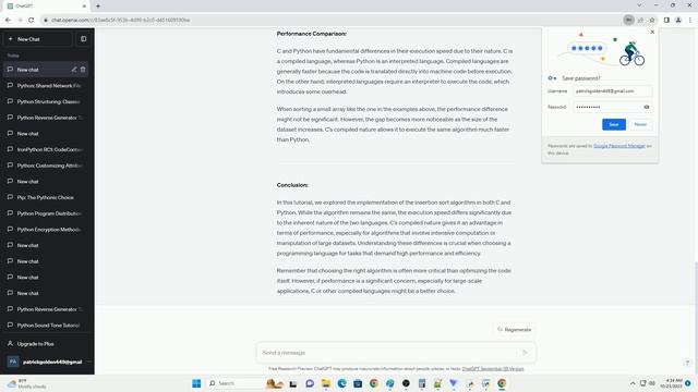 Performance difference on insert sort in C and python смотреть онлайн