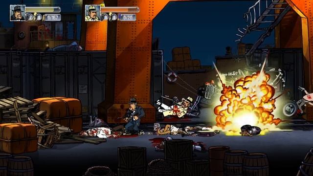 Проходим игру Guns, Gore and Cannoli в co-op #1. Нубы!!! смотреть онлайн