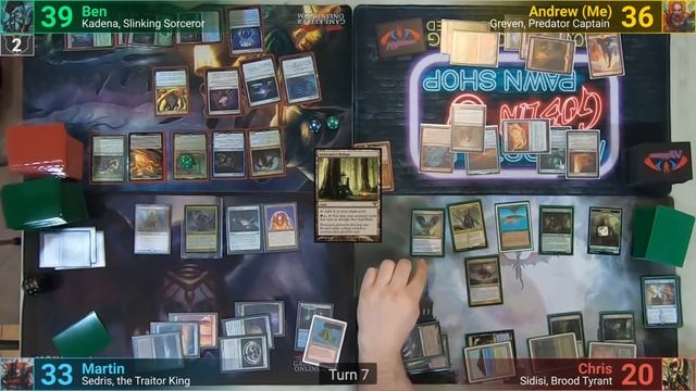 Greven vs Sidisi vs Kadena vs Sedris EDH / CMDR game play for Magic: The Gathering смотреть онлайн