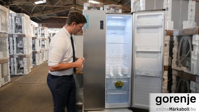 GORENJE NRS9181MX | Side-by-side hűtőszekrény bemutató videó смотреть онлайн
