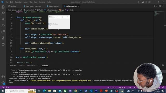 QCheckBox and QComboBox in PyQt6 | Creating Powerful GUI's with PyQt6 смотреть онлайн