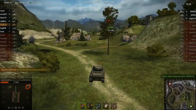 WOT: Mauntain Pass - M4 Sherman - 3 frags смотреть онлайн