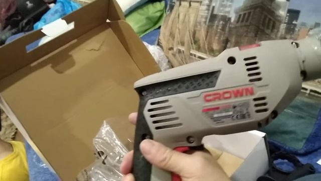 Распоковка дрели Дрель CROWN СТ 10128 смотреть онлайн