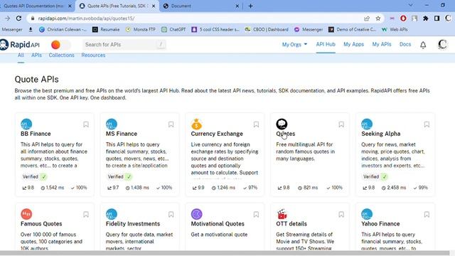 API quote generator demo | API Beginner Tutorial with Rapidapi.com смотреть онлайн