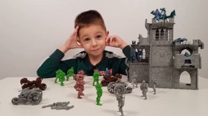 История про Средневековые солдатики и Фэнтези конструктор битва за Маяк - Мастер Славик против Орко