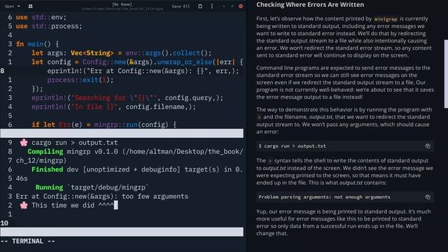 Rust Lang Book Ch 12 — 01 - 06: An IO Project смотреть онлайн