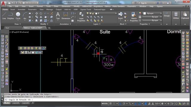 Projeto elétrico no AutoCAD com o AditivoCAD 3 смотреть онлайн