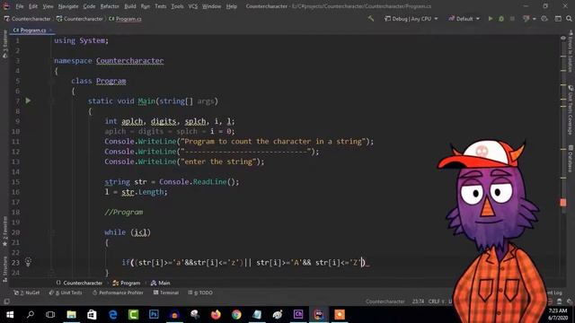 Program to Count various Character in a string in c# for Beginner | C# Tips and Tricks | KPR CODING смотреть онлайн