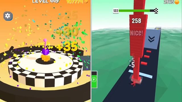 Stack Rider ??VS Stack Color ??- All Levels Gameplay Walkthrough Android, iOS NEW UPDATE смотреть онлайн