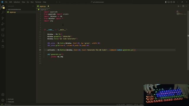 No Sound Programming - QR Code Generator App Python смотреть онлайн