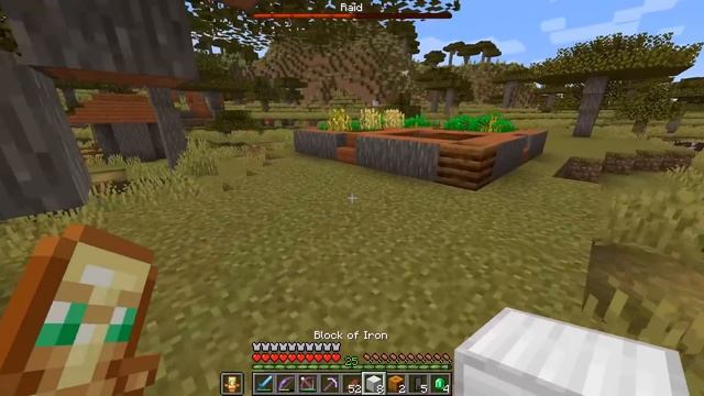 Minecraft 1.14 Survival Village Raid Hardest Difficulty смотреть онлайн