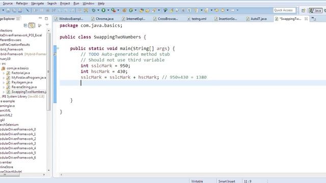 Java in Tamil - Swapping numbers program смотреть онлайн