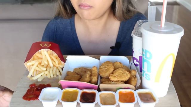 ASMR McDonald's Chicken McNuggets *Eating Sounds*