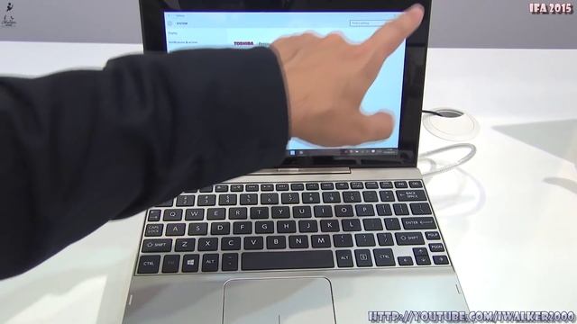 IFA 2015 Berlin: обзор ноутбука-трансформера 2-in-1 Toshiba Satellite Click10 на Intel Atom X5 Z830 смотреть онлайн