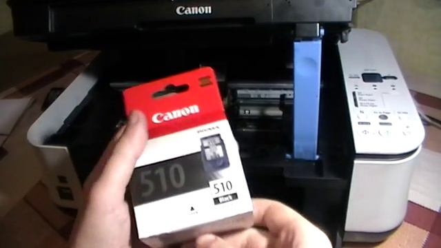 Устанавливаем новые картриджи в струйный принтер МФУ Canon MP250 смотреть онлайн