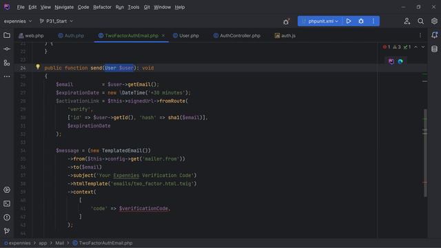 132 Send Two-Factor Auth Code Via Email - Build Expense Tracker App With PHP 8 смотреть онлайн