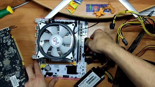 Сборка тестового стенда QIYIDA X99 LGA 2011-3 Xeon E5 2670 V3 Unlock Turbo Boost