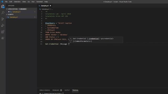 Orion SDK 101: Intro to PowerShell and Orion API – SolarWinds Lab Episode #86 смотреть онлайн