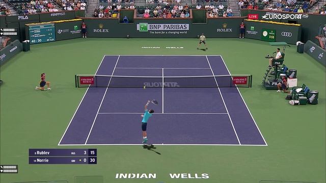 Rublev vs Norrie INDIAN WELLS 2023 Round 4 | Tennis Elbow 2013 смотреть онлайн