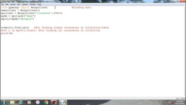MongoDB With Python : #3 Using Method's find() And find_one() смотреть онлайн