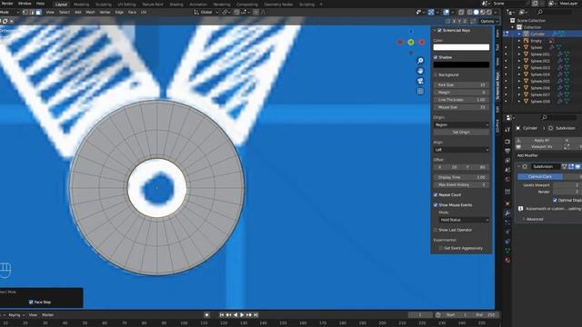 Как уменьшить внутренний диаметр в Blender смотреть онлайн
