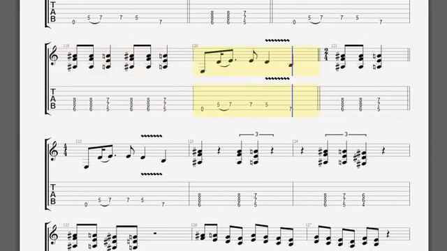 Metallica   And Justice For All   James Guitar Tablature