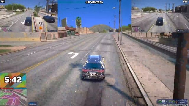 ПЕРЕПРЫГНУЛ РЕКУ ОТ ПОЛИЦИИ, ПОЛИЦЕЙСКОЙ ПОГОНИ В GTA 5 RP BURTON ! смотреть онлайн