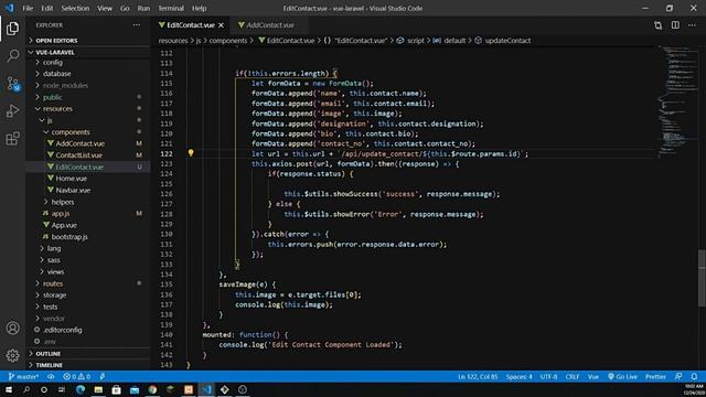 Full Stack Vue.js & Laravel CRUD with RESTFUL API | Part 6 смотреть онлайн