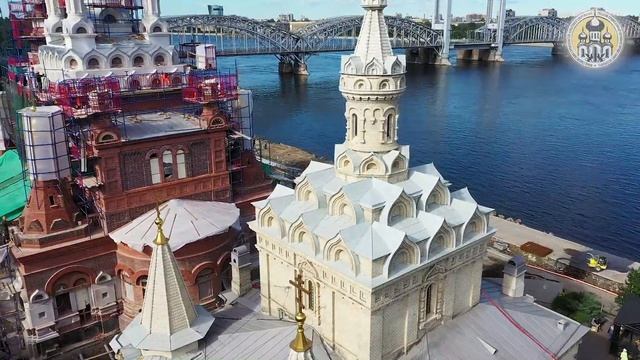 Храм Иконы Божьей Матери Всех Скорбящих Радости с высоты птичьего полета смотреть онлайн