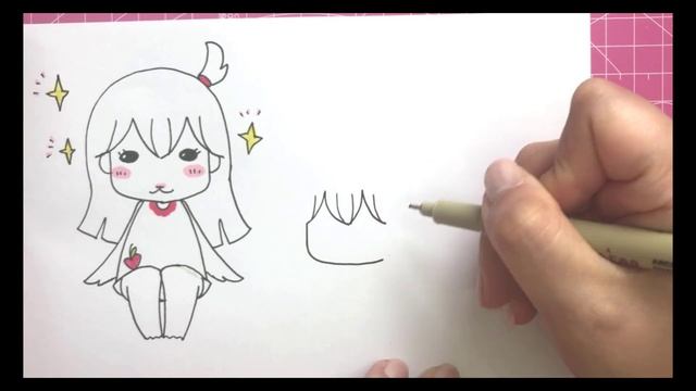How to draw simple actions Part 2.Drawing for kids and beginners~ смотреть онлайн