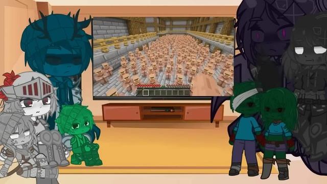 MC Mobs React to Grox with 1,000,000 Villagers|@GroxMC| смотреть онлайн