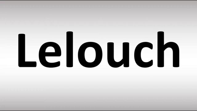 How to Pronounce Lelouch смотреть онлайн