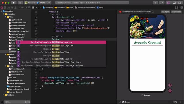 Let's Design the Recipe Cards with SwiftUI and Present all the Recipes - Part 12 смотреть онлайн