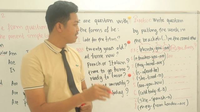 How to use Be (Am, Is, Are)-questions l Teacher Dy Sorn смотреть онлайн