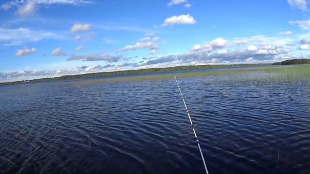 Китайский ультралайт ловит Окуня и бонусом двух щук смотреть онлайн