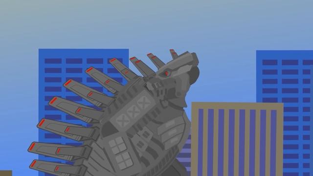 King Ghidorah vs MechaGodzilla | EPIC BATTLE | Monsterverse Animation смотреть онлайн