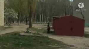 Неудачно прыгнул на гараж