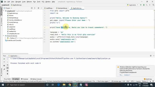 Python Exercise #3 | Google text to speech with python | Technolazy смотреть онлайн