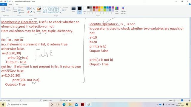 Membership and Identity Operators in Python in Telugu смотреть онлайн