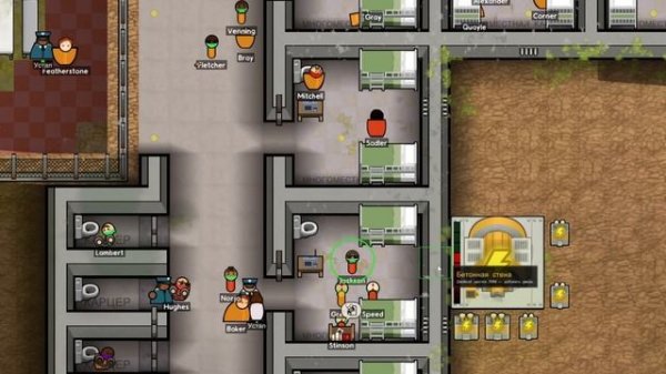 Тюрьма без режима в Prison Architect