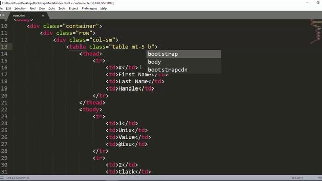 Bootstrap Table Tutorial Using Bootstrap Framework смотреть онлайн