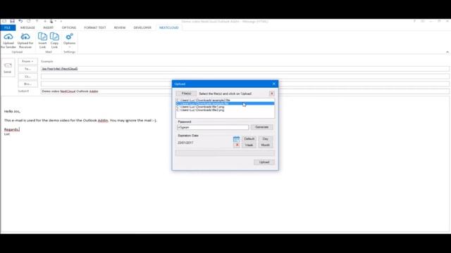 The Nextcloud Secure Sharing Outlook Add-in смотреть онлайн